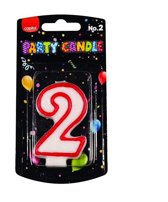 Birthday Number Candles; 0, 1, 2, 3, 4, 5, 6, 7, 8, 9 (2) Amazon.co.uk