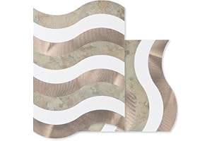 OYASIMI 10-Sheets Peel and Stick Backsplash Tiles, Seamless Stick on Tiles for Kitchen Wall and Bathroom,Beige Marble & Pure 