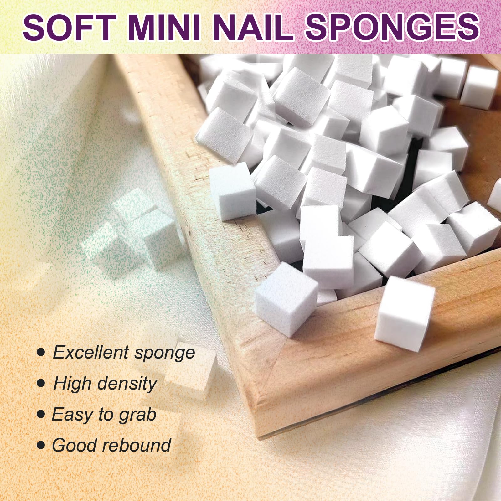 U-Shinein Gradient Painting Gel, 9 Colors Ombre Gel Nail Polish with 100Pcs Nail Sponges & 4 Claws Metal Grabber Sponging for Ombre Nails Aura Nails French Manicure Soak Off UV DIY Nail Art (11) - Image 4