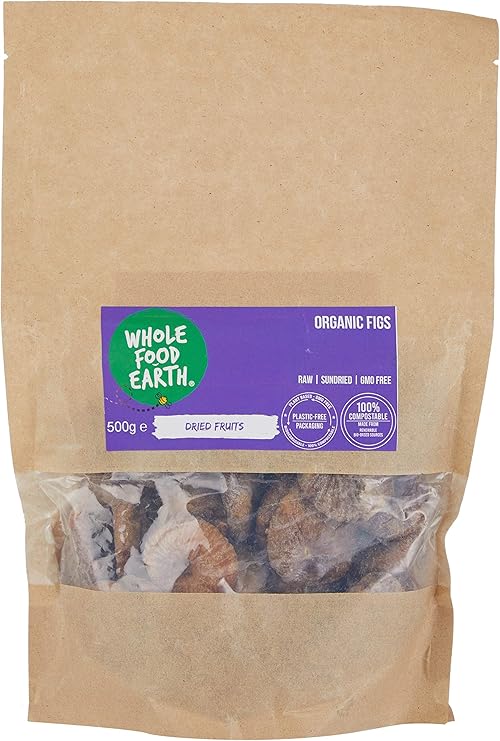 Wholefood Earth Organic Figs Raw Sundried GMO Free 500g