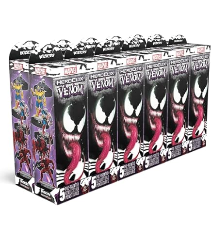 Amazon.com: FlipSide Gaming Marvel HeroClix Venom Booster Brick