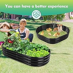 YSEJOMP 60X32X12 Inches Oval Galvanized Metal