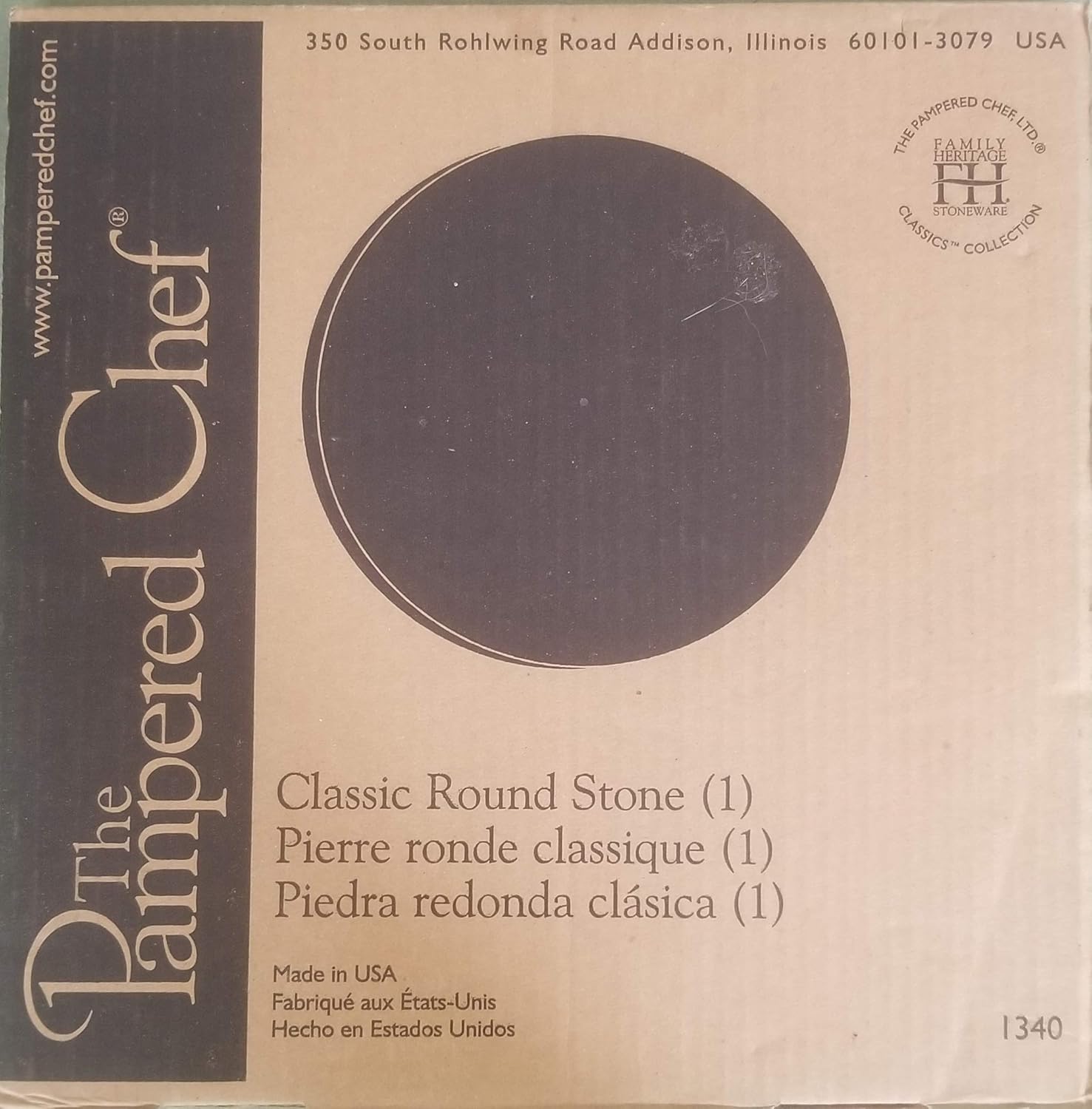 Pampered Chef Classic Round Stone Amazon.co.uk Kitchen & Home