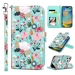 ULAK Compatible with iPhone 15 Pro Wallet Case with