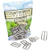 Country Brook Design - Metal Round Wide Mouth Triglide Slides (1 1/2 Inch)