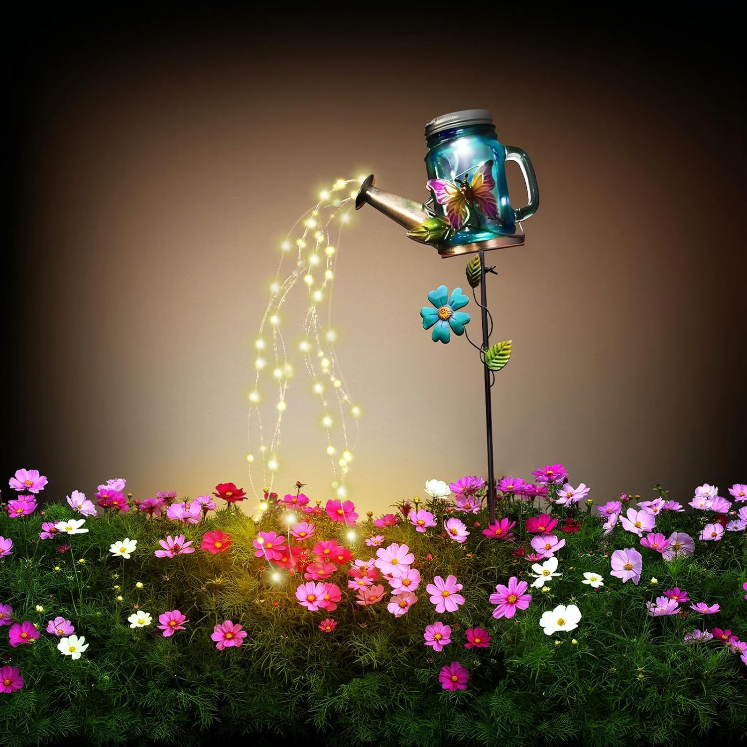 Photo 1 of ** SOLD AS IS, NO REFUND/RETURN** SEE COMMENTS!
SRNPMIU Solar Watering Can Light, Yard Outdoor Decor Lights, IP65 Waterproof, Hanging Butterfly Garden Light, Outside Garden Flower Bed Decor, Women Gift, Birthday Gifts