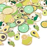 Craftdady Enamel Dangle Charms Pendant Food Animal Flower Cute Charms Colorful Metal Fruit Pendants Hang Ornament for Craft Bracelet Necklace Earring Key Chains Jewelry Making