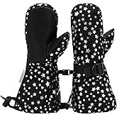 JAN & JUL Mittens for Baby Toddler Kids, Waterproof Insulated Winter Gloves for Girls