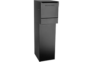 dVault® Wall Mount Package Drop Plus DVWM0062SA Secure Locking Mail/Package Drop (Black)