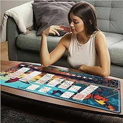Tabletop Card Playmat with Magic Zones, 24 x 14
