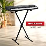 Crystals Cross Braced X Frame Keyboard Stand 7 Height Positions Single Braced view 6