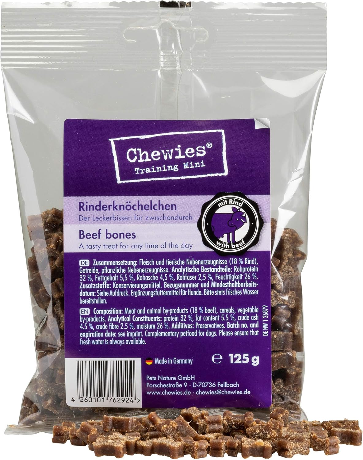 Chewies Dog Treat Multipack 3, Single pack of 6 x 125 g (750 g), 125 g (Pack of 6) - Image 4