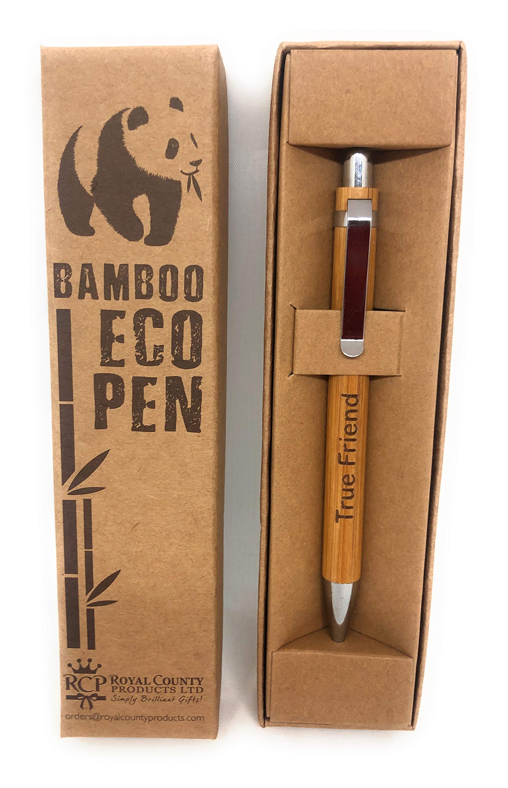Royal County Personalised Bamboo Pens - Eco Friendly - True Friend