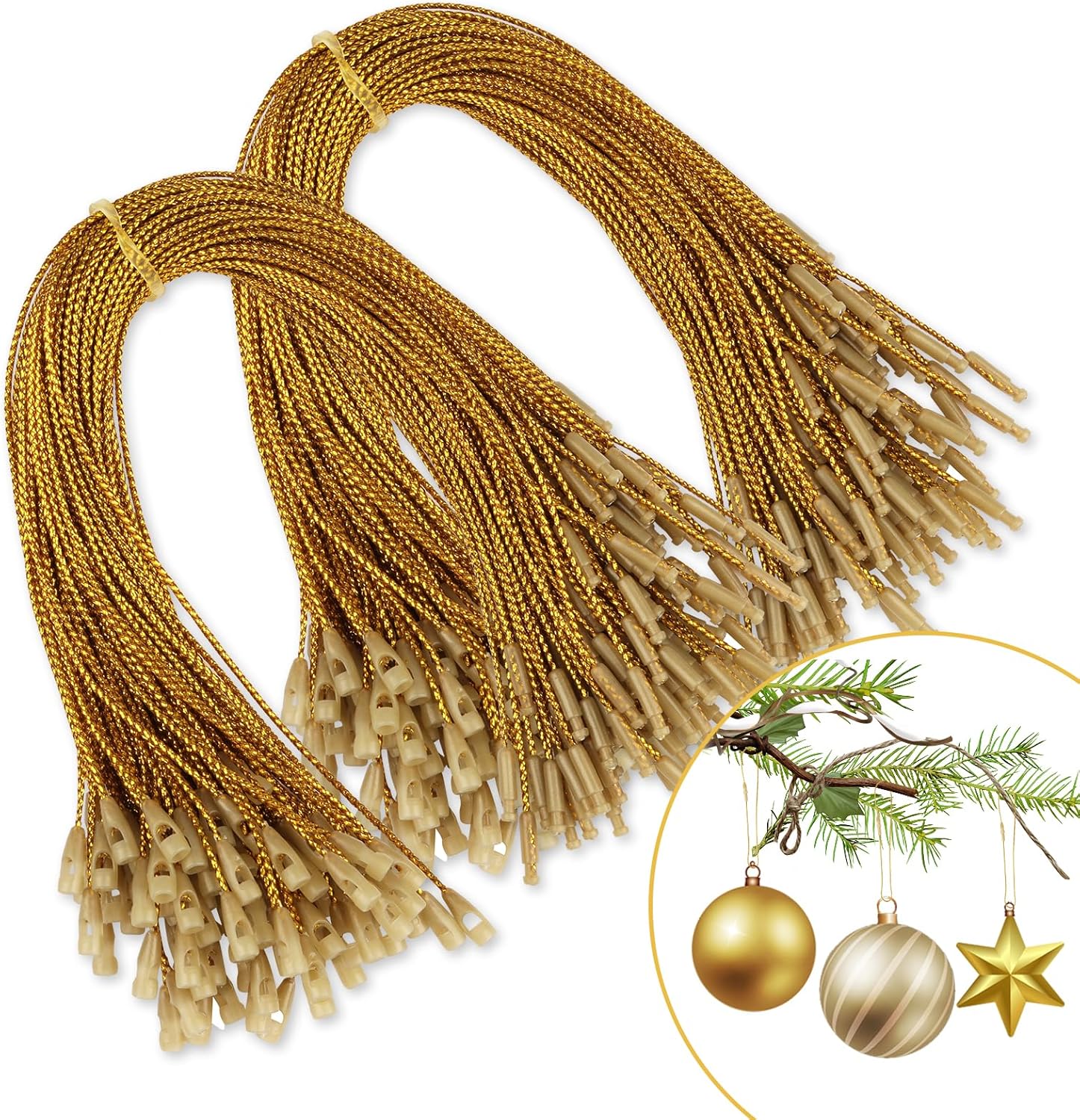 Ornament Hooks - CCINEE 200 Pcs 7.9