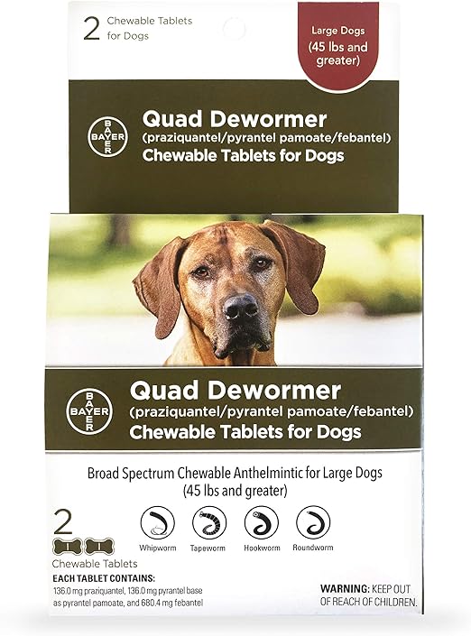 bayer quad medium dog dewormer