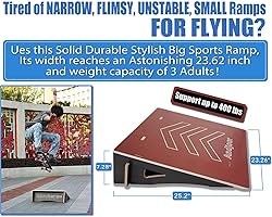 Andjoor Kids Skateboard & Bike Ramp