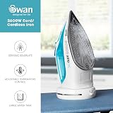 Swan SI16410N 2-in-1 Cord/Cordless Steam Press Iron 2800W Blue view 2