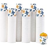 Tamone 600 Pack 3 oz Bathroom Cups, Small Paper Cups Flower Design, Mouthwash Cups, Disposable Paper Cups,3oz Paper Cups for Party, Picnic, BBQ, Travel, Home and Event