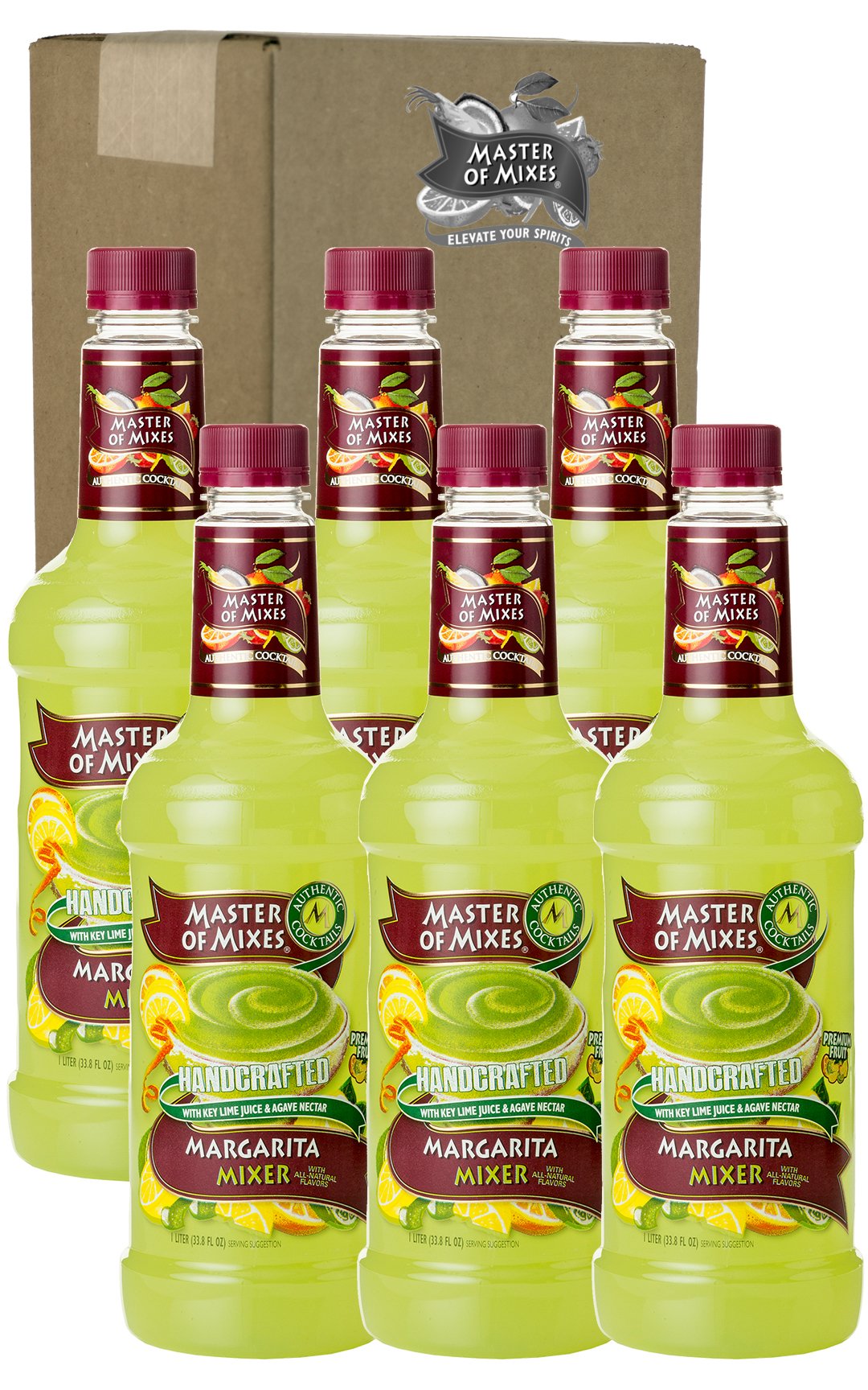 Master of Mixes Mojito Drink Mix, Ready To Use, 1 Liter Bottle (33.8 Fl Oz), Pack