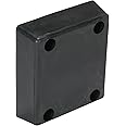 Vestil B-1213-4 Rubber Molded Bumper 12-13/16 In. x 11-13/16 In. x 3-7/8 In. Black