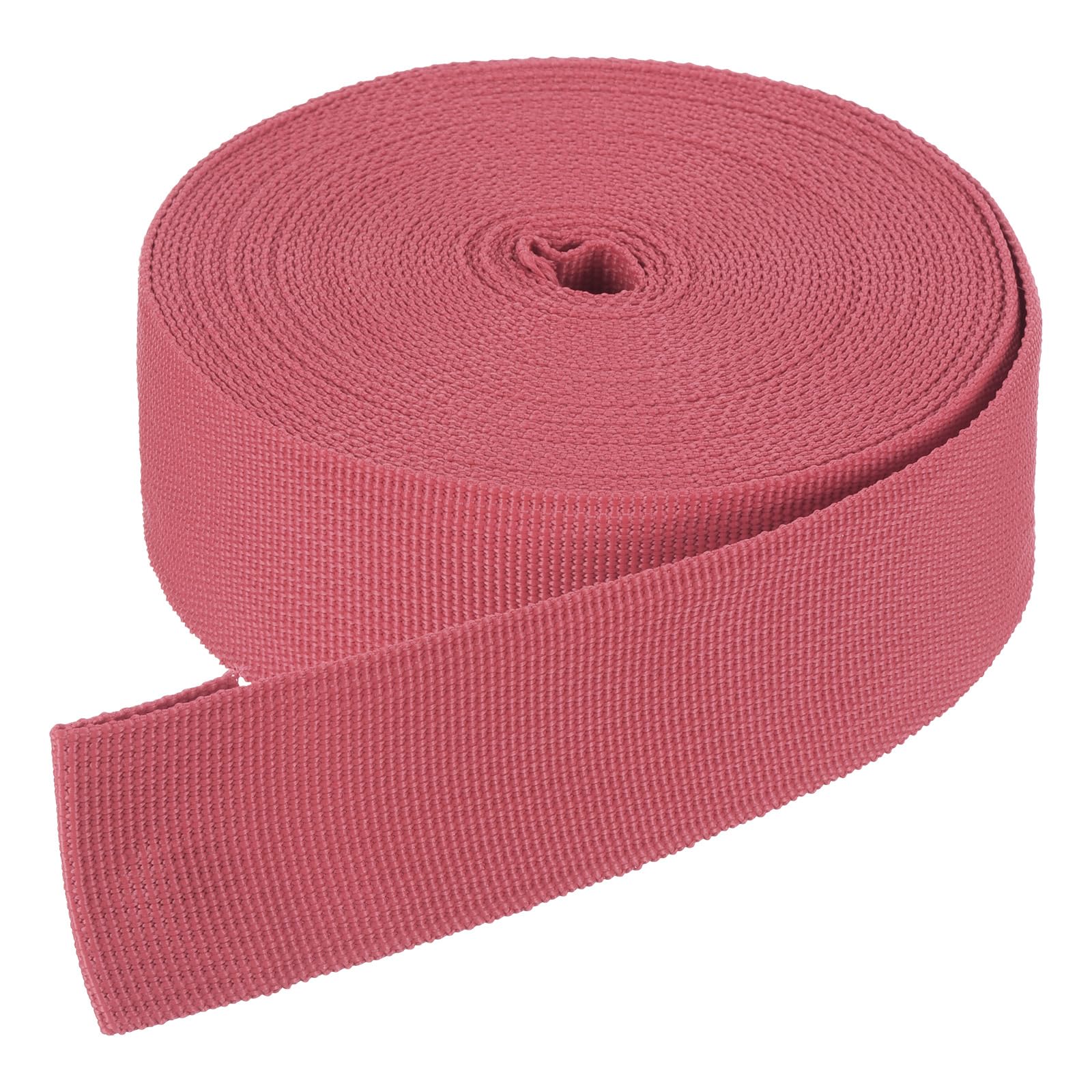 DMiotech 10 Yard x 1 1/2 Inch Width Nylon Webbing Strap Poly Flat Webbing Strapping for DIY Craft Backpack Strapping, Sewing, Outdoor Gear Repair, Watermelon Red