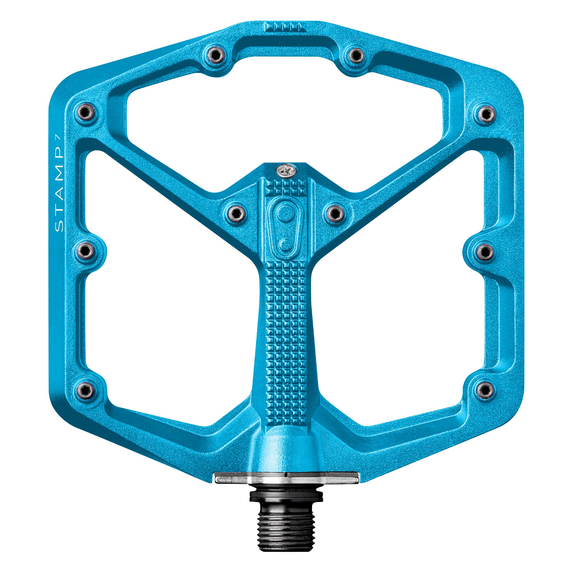 Crankbrothers MTB Pedals Stamp 7 Large Electric Blue Image