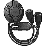 NOCO GCP2 15 Amp AC Port Plug, 125 Volt Power Inlet Socket, and Waterproof Electrical Outlet Receptacle Box with Dual 18-Inch