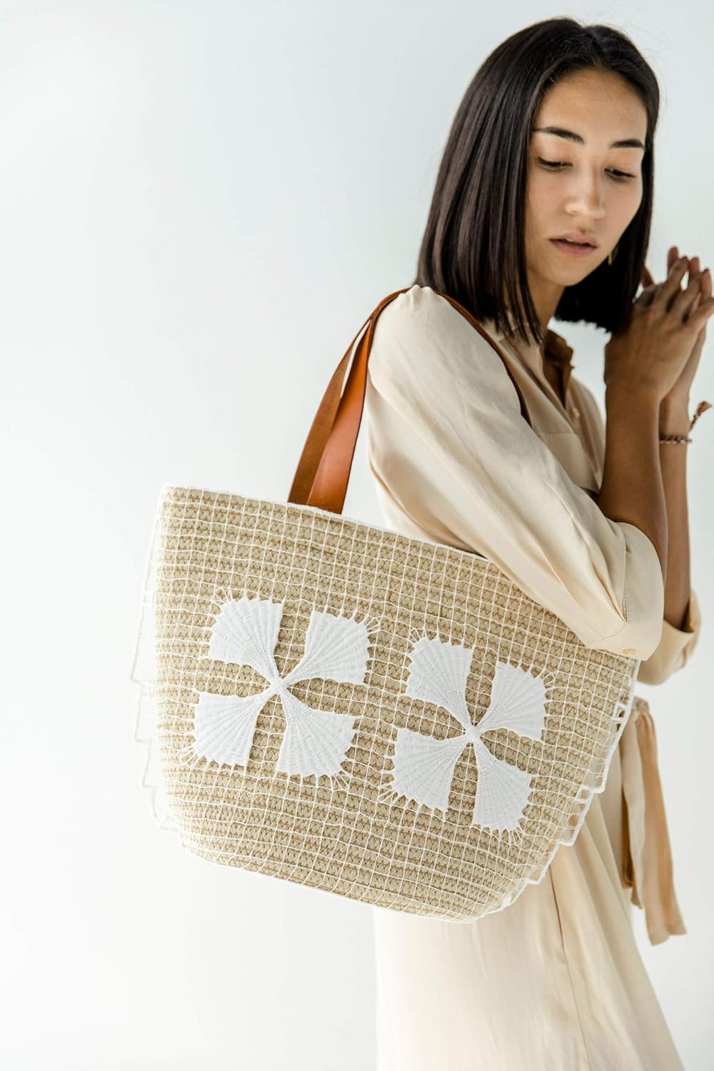 natural raffia bags