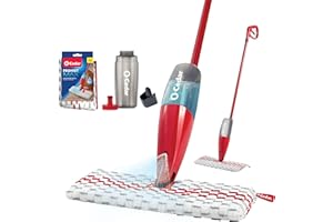 O-Cedar ProMist MAX Microfiber Spray Mop Removes 99% of Bacteria with just Water, Features 1 Extra Refill