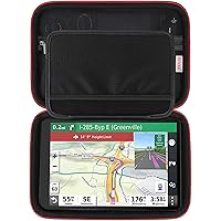 BOVKE Hard Carrying GPS Case for 10-inch Garmin Dezl OTR1000/OTR1010/RV 1090 GPS Navigator System, Mesh Pocket for Car Charge