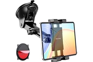 OHLPRO Tablet Holder for Car Dashboard & Windshield, Long Arm Suction Cup Tablet Mount Fits 5-17" iPad Pro/Air/Mini, Stable i