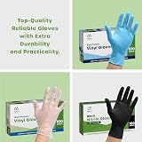 GUSTO Nitrile Gloves Small 100 Count Blue Powder Free Latex Free view 6