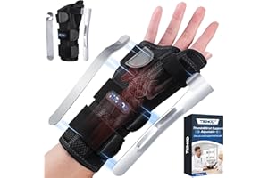 Wrist Brace with Thumb Spica Splint - Adjustable Thumb Wrist Support for Carpal Tunnel, Arthritis, Sprains, Tendonitis, Ligam