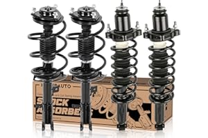 KUIPERAUTO 172368 172401 Front and Rear Struts Complete Assembly Shocks Absorbers Compatible for 2007-2016 Jeep Compass Patriot/Compatible for 2007-2012 Dodge Caliber (set of 4)