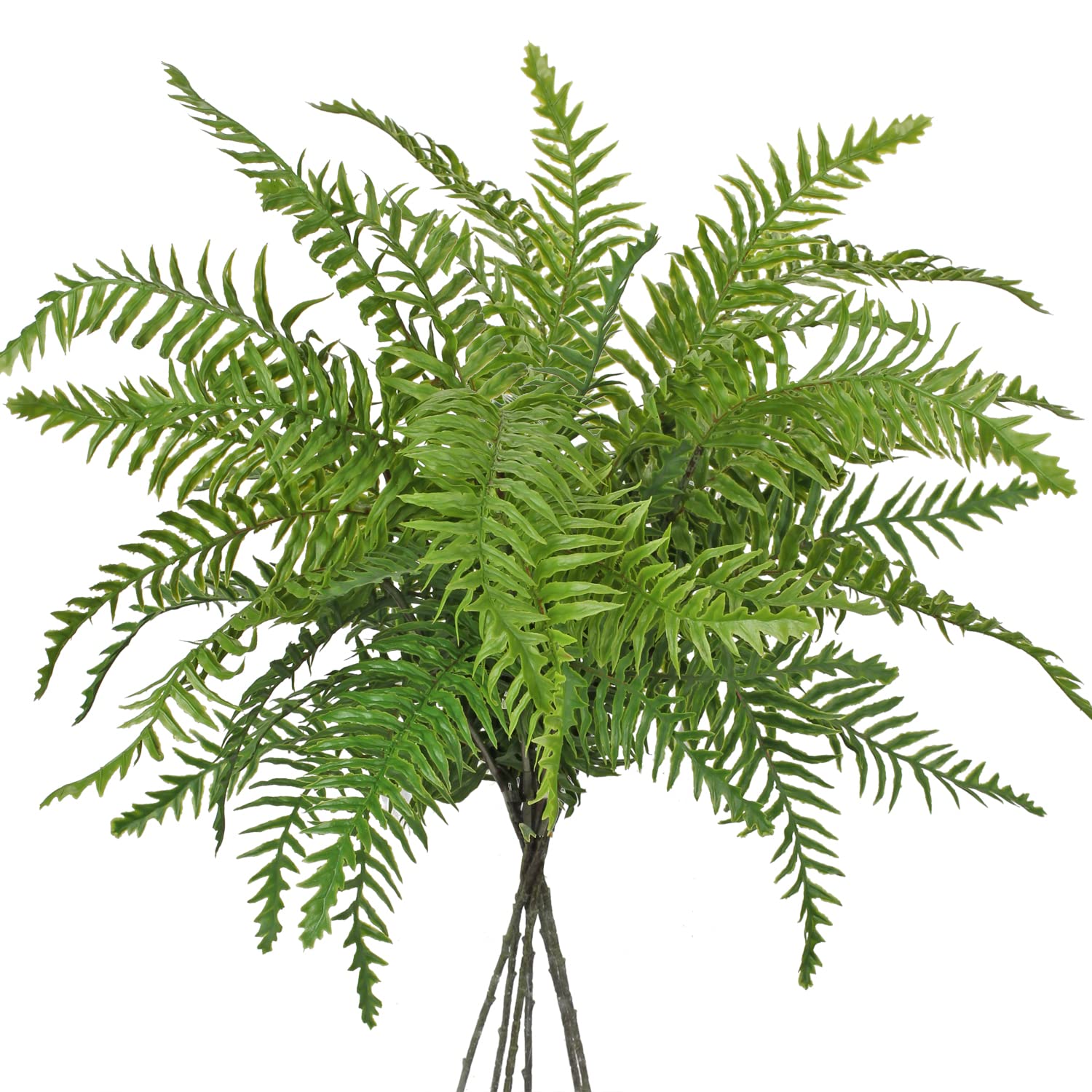 Briful Artificial Boston Fern Plants Shrubs Greenery Fake Fern Leaves Persian Grass Simulation Fake Bushes for Indoor Home Garden Table Centerpieces Arrangements Decoration 30" Long 3 PCS