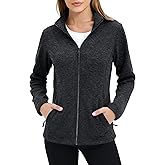 MAGCOMSEN Fleece Jacket Women Zip UP Lightweight Soft Polar Warm Winter Jackets for Women with Pockets Outdoor Hiking