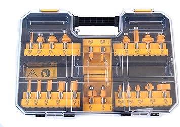 DeWalt Fresa Set, 22 piezas, dt90017: Amazon.es: Bricolaje y herramientas