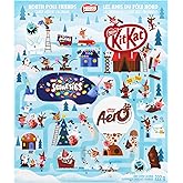 NESTLE North Pole Friends Advent Calendar, Filled With KITKAT Mini Bars, Bubbles and Santas, SMARTIES & AERO Mini Bars, Perfe