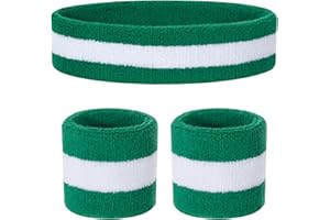ONUPGO Kids Sweatbands Toddler Headband Wristband Set - Athletic Cotton Baby Sweat Band for Kids Youth Baby (1 Headband + 2 Wristbands)