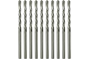Drywall Cut Out Bit 5/32 Inch Guidepoint Rotary Router Tool Bit HSS Cutout Saw Bit Cut Bits for Gypsum Board-10Pcs