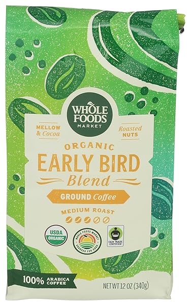 WHOLE FOODS MARKET, ORGANIC EARLY BIRD BLEND, MEDIUM...
