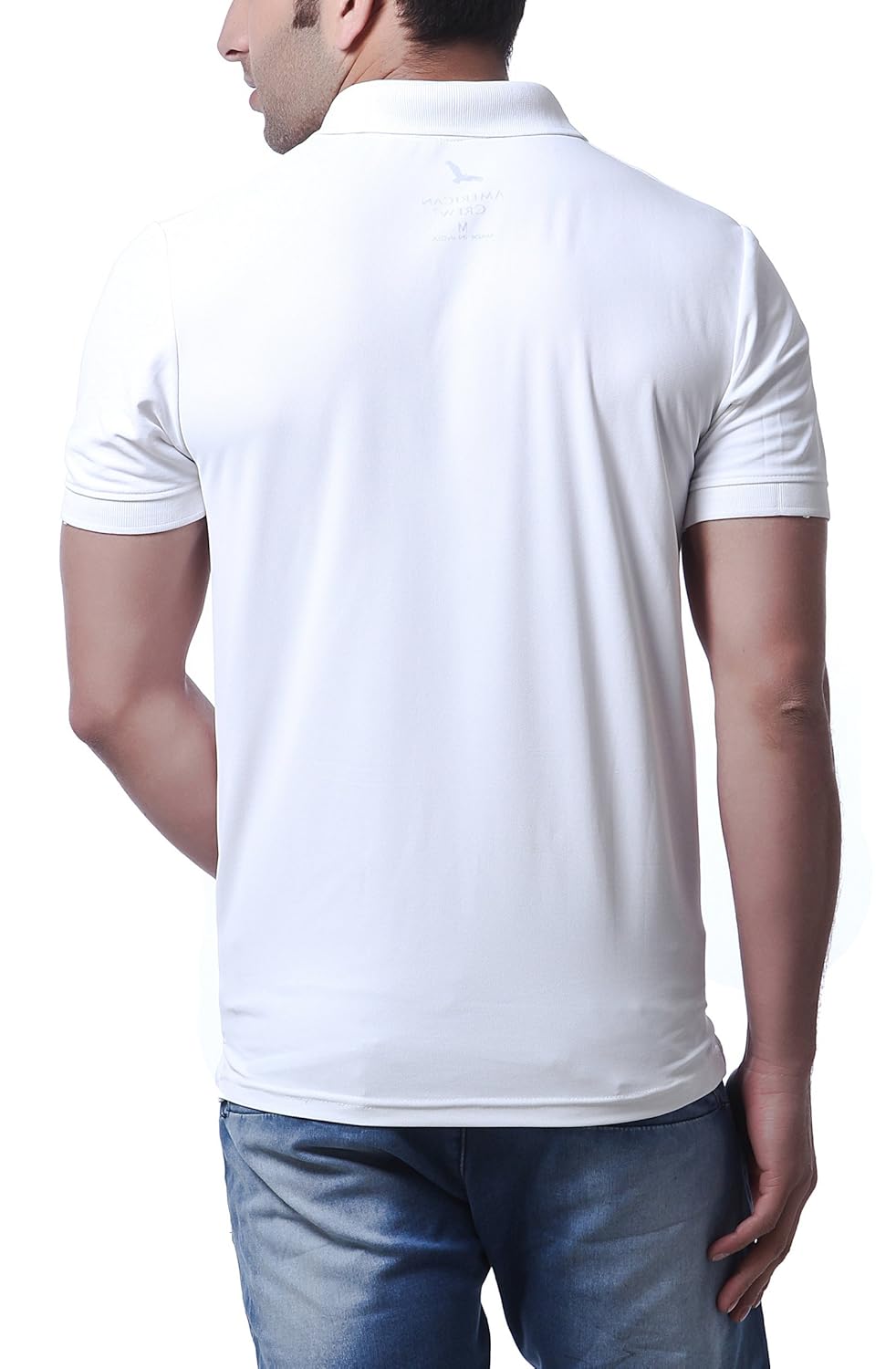 american crew men's polyester honeycomb polo t-shirt