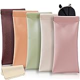 Crastilior Soft Glasses Case Leather eyeglass case