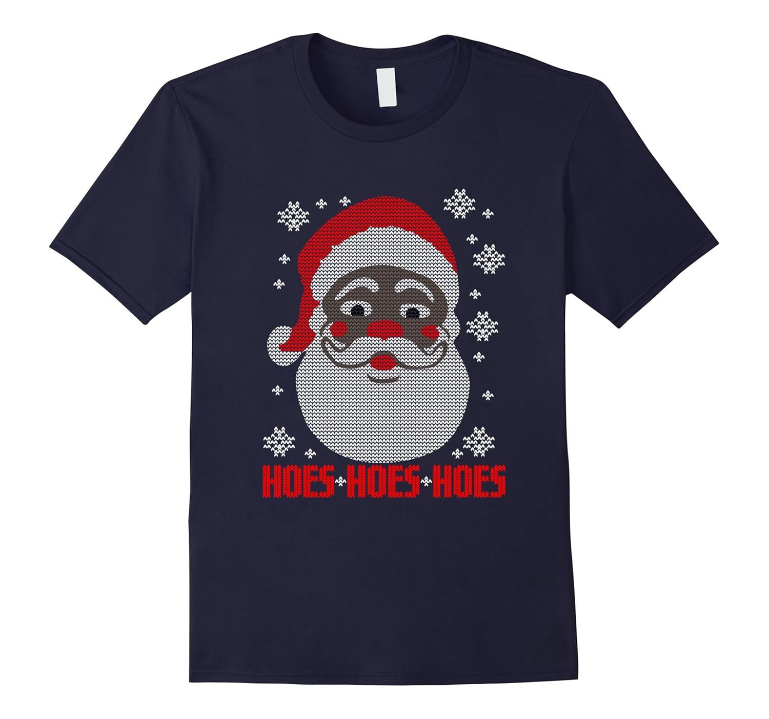 Black Santa Funny Santa Ugly Christmas Sweater T-shirts-ANZ