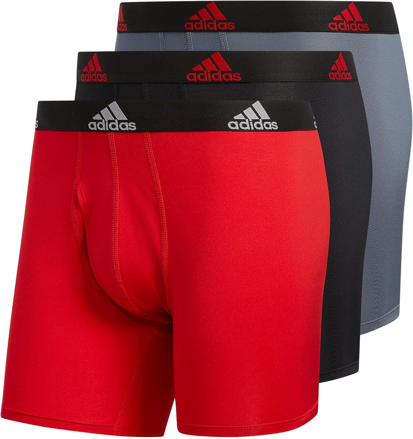 adidas Men's Performance Boxer Brief Underwear (3pack) Boxed