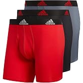 adidas Men's Microfiber Boxer Briefs Underwear (Multipack) Athletic Stretch-Fit