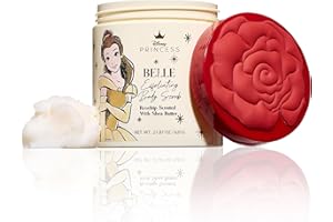 Disney Beauty & The Beast Princess Belle Scrub 21.87 oz, Belle Maison, Skincare Essential, Luxurious Body Scrub Exfoliator for Selfcare Routine, Renew Exfoliator Scrub