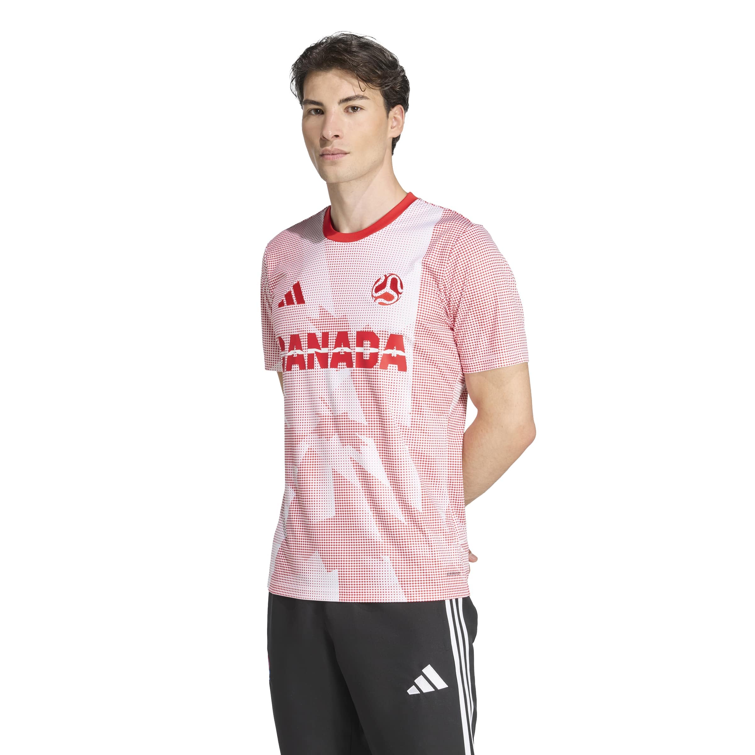 adidas Men’s Canada Jersey, White/Vivid Red, XX-Large