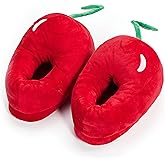ooohyeah Women’s Non-Slip Fuzzy Funny Food Cute Slippers, Novelty Fruit Cozy Indoor Slippers with Grips for Women