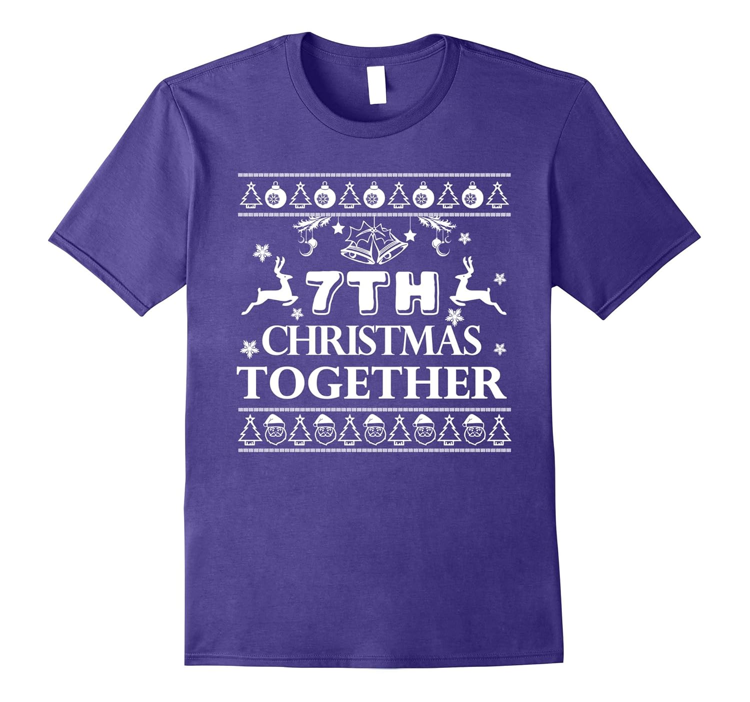 7th Christmas Together T shirt - 7 Years Anniversary Gift-ANZ